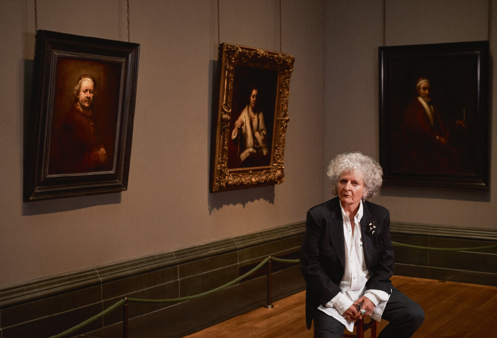 런던 내셔널 갤러리, 렘브란트(Rembrandt)의 ‘Self Portrait at the Age of 63’(1669)와 함께