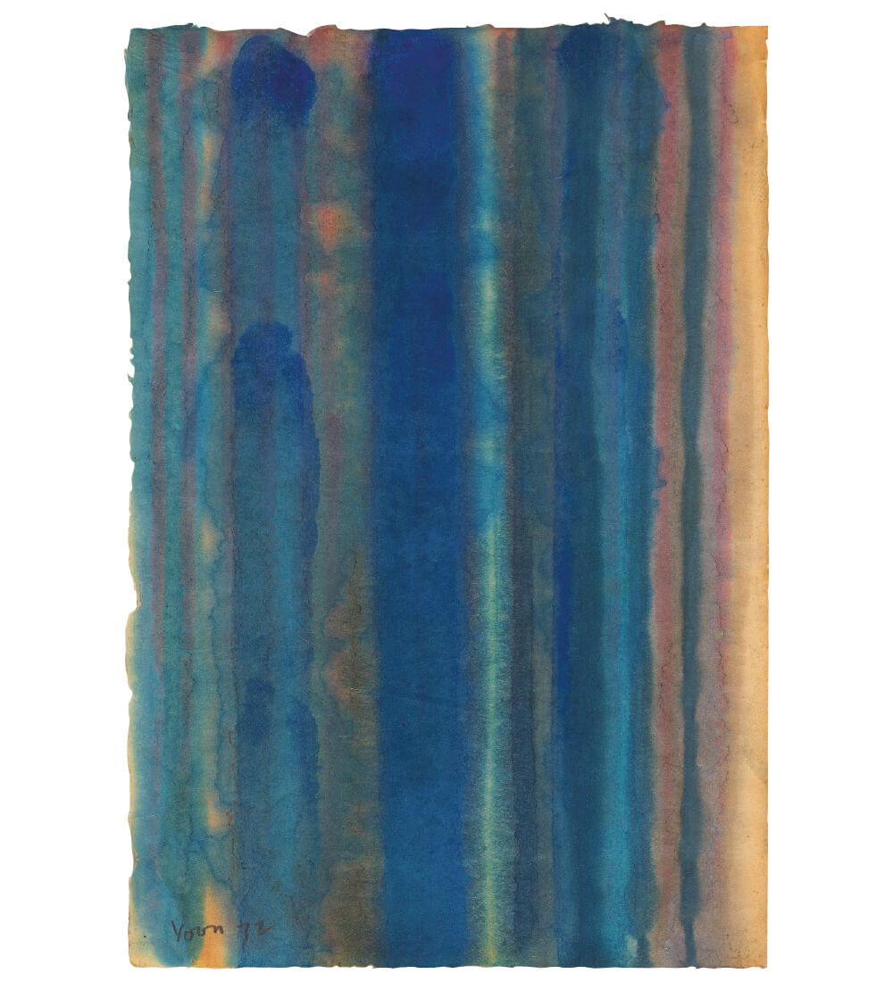 윤형근, ‘Untitled’, 1972, 한지에 유채, 49×33cm.Courtesy of Yun Hyong-Keun Estate Image copyright: Yun Seong-ryeol
