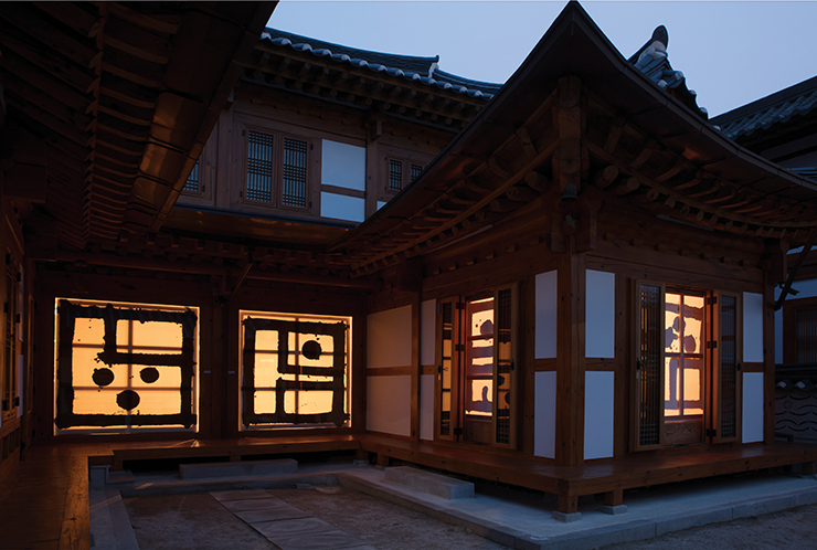 삼각산금암미술관 전시 전경.