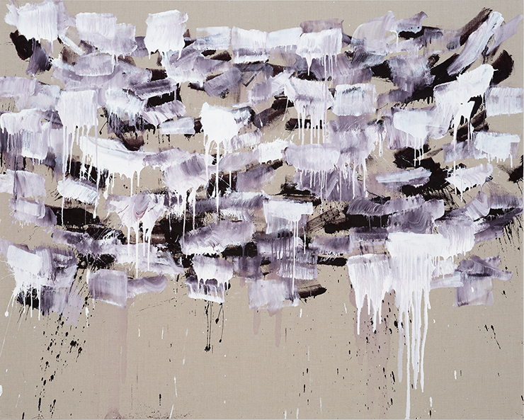 <Bodyscape 76-1-variation-2021>, 2021, Acrylic on canvas, 181.8x227.3cm.