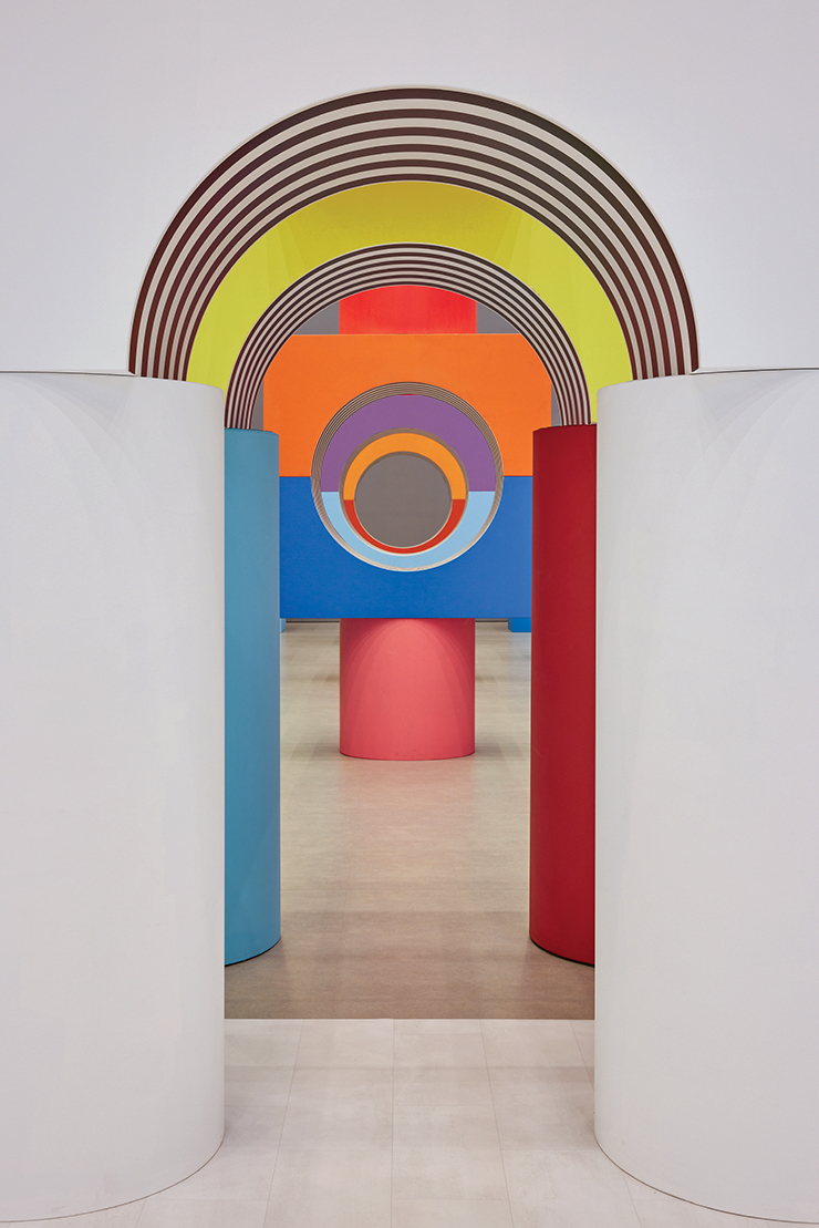 사진/ 대구미술관 제공. Daniel Buren, <Like Child's Play>, 2014, Photo-souvenir: Comme un jeu d’enfant, travail in situ, dam, Daegu, july 2022. Detail. ©Daegu Art Museum