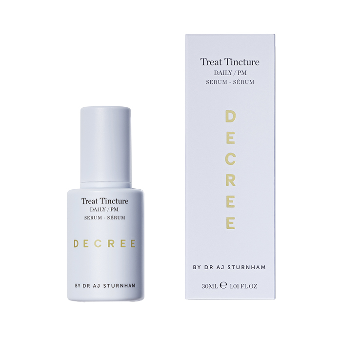 ‘Treat Tincture’ 나이트 세럼은 Decree.
