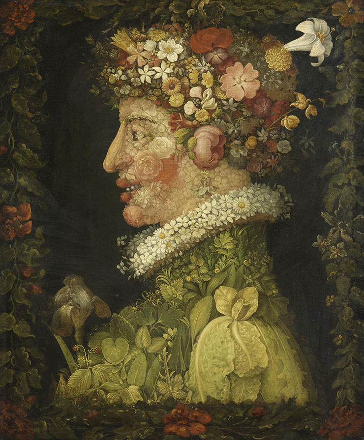 주세페 아르침볼도(Giuseppe Arcimboldo), <봄>, 1573년.