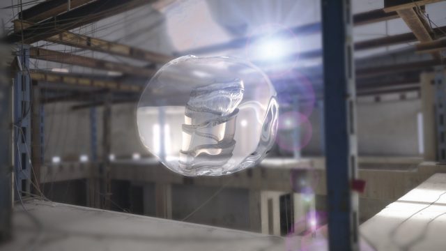 Hito Steyerl, ‘Extra Space Craft’, 2016, Three channel HD video, environment, 12 minutes, 30 seconds.