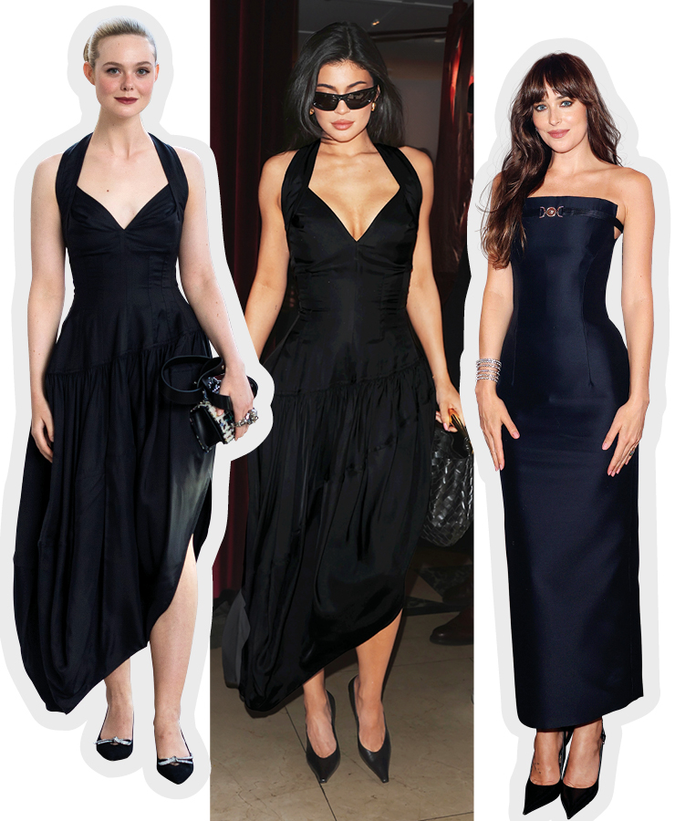 (왼쪽부터) 엘르 패닝, 카일리 제너, 다코타 존슨.