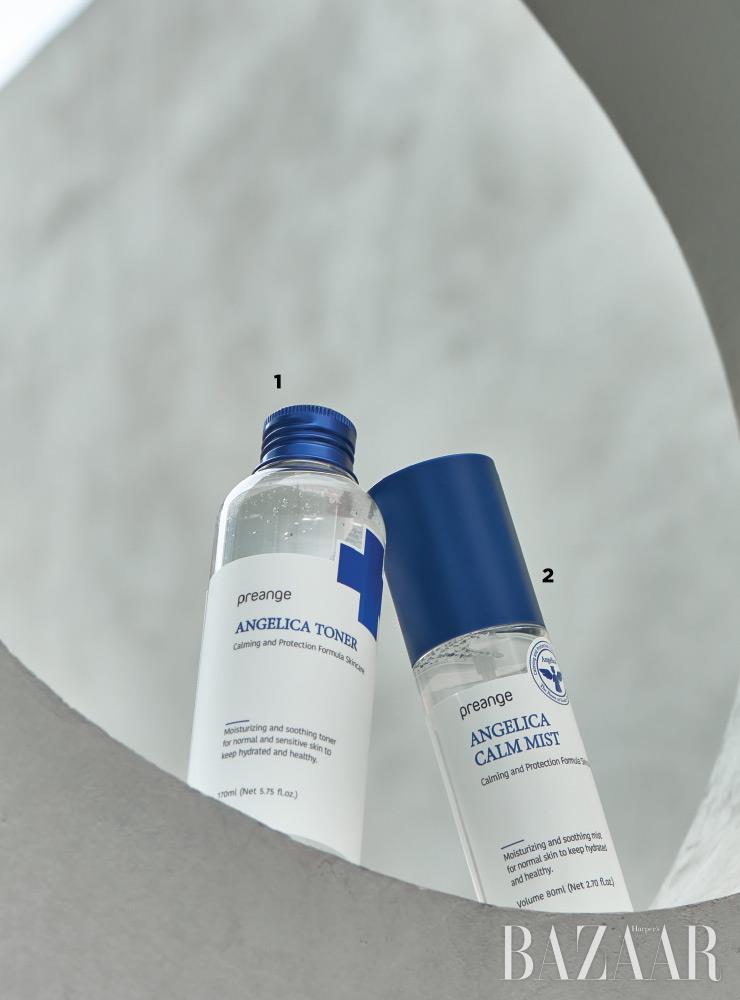 1 Preange 안젤리카 토너 1만7천원. 2 Preange 안젤리카 캄 미스트 1만8천원.