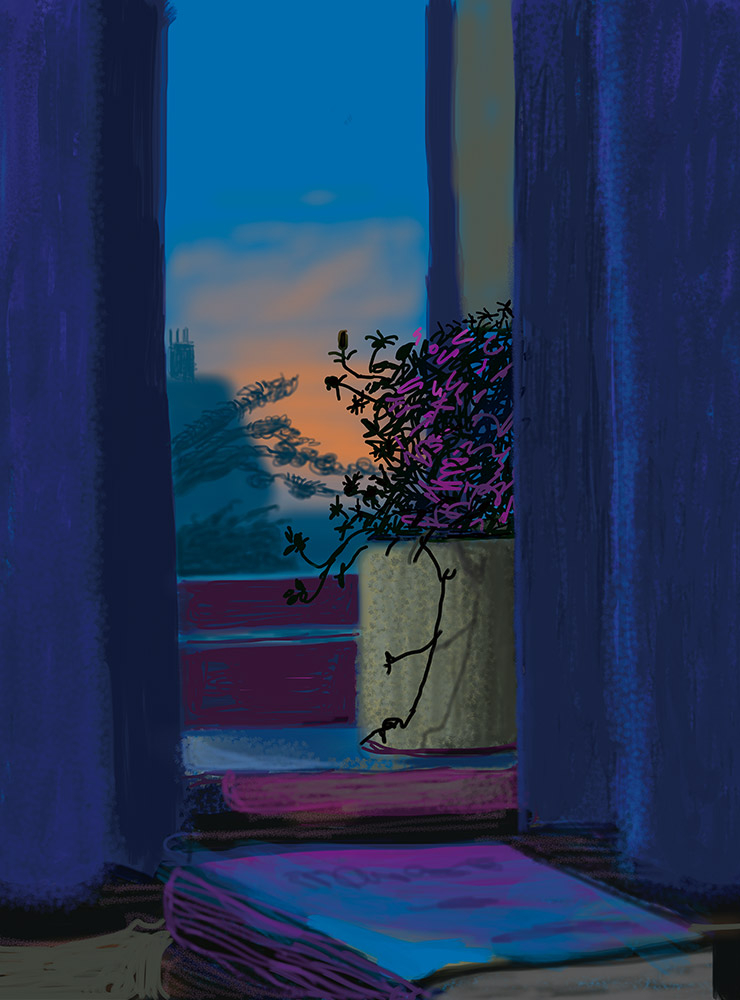 David Hockney, <No. 829, 2nd May 2011>, iPad painting ⓒ David Hockney